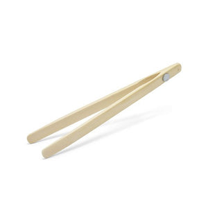 Bamboo Toast Tongs w Magnet 20cm