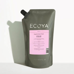 Ecoya Hand & Body Wash Refill Sweet Pea & Jasmine