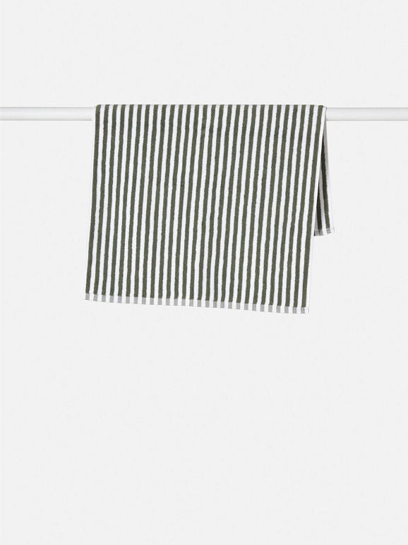 Citta Olive Wide Stripe Towel Range