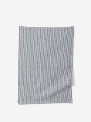 Stripe Cotton Tea Towel - Navy