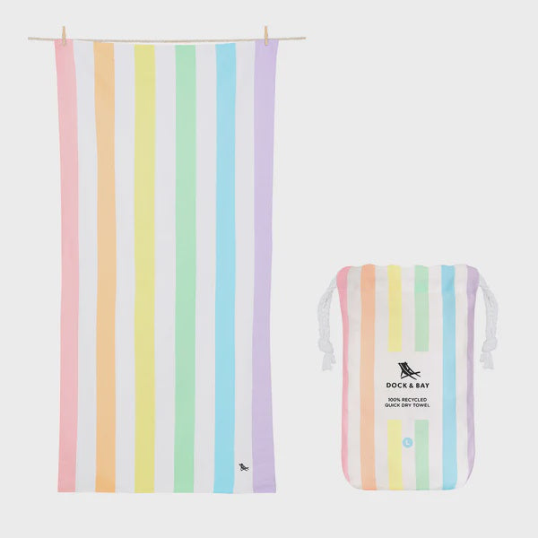 Dock & Bay Quick Dry Beach Towel - Unicorn Waves