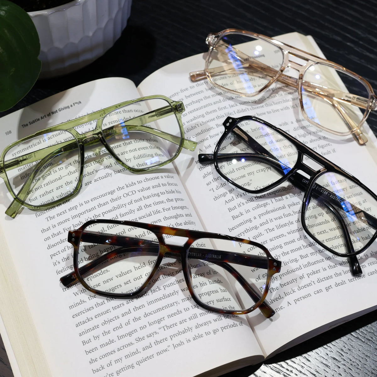 Captivated Eyewear Anti-Blue Reading Glasses - Jordan Green