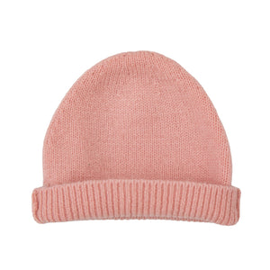 Burrow & Be 100% Wool Baby Hat - Carnation Pink knit beanie