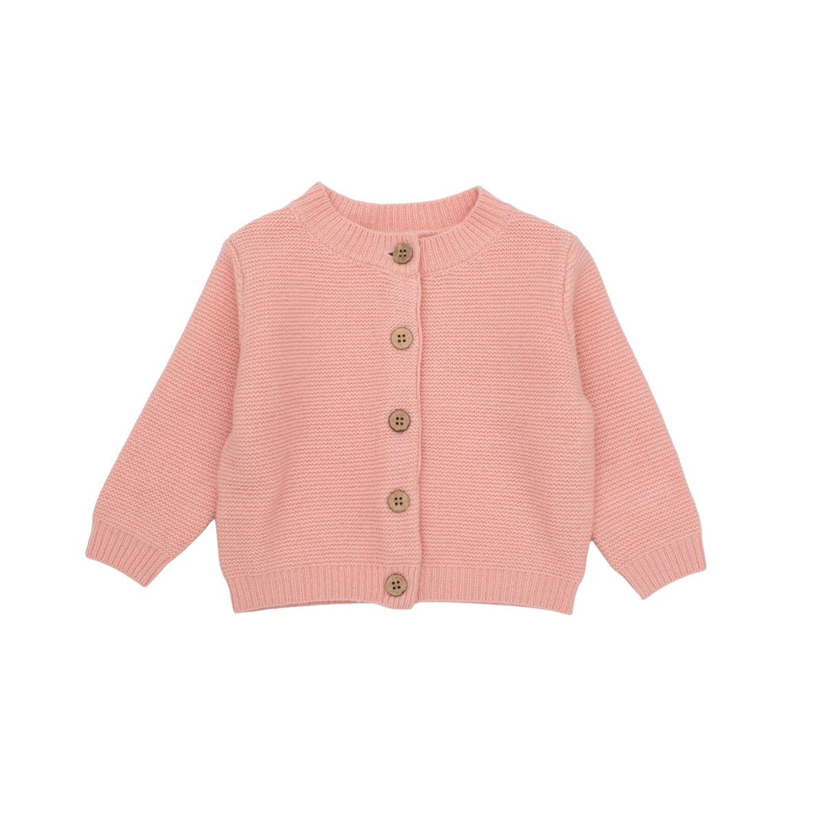 Burrow & Be 100% Wool Cardigan - Carnation Pink