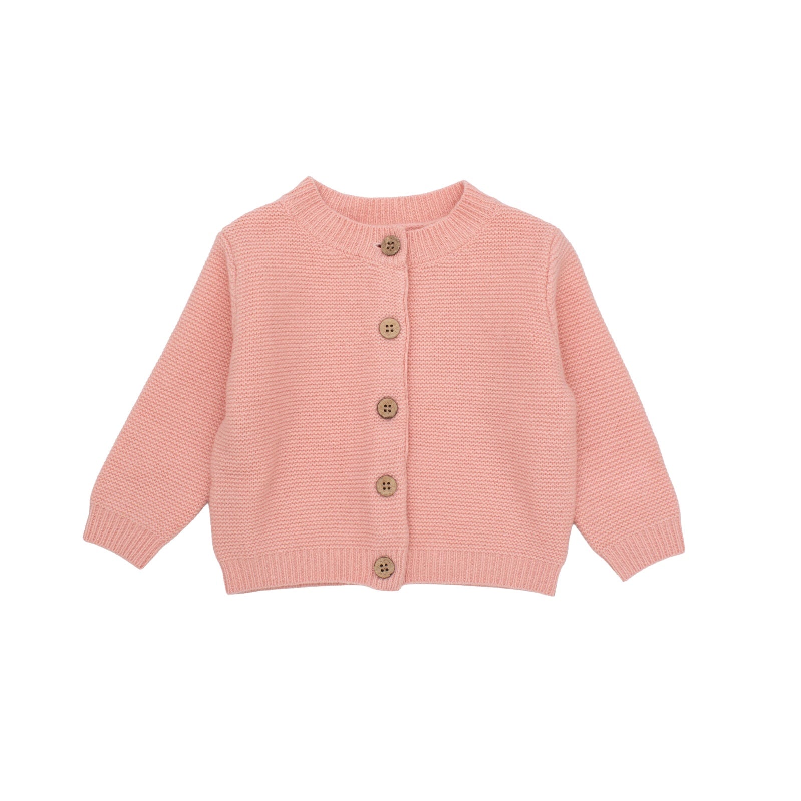Burrow & Be 100% Wool Cardigan - Carnation Pink