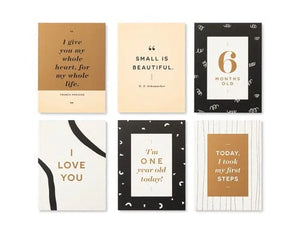 Moments of Love Newborn Milestone Cards Baby Kids