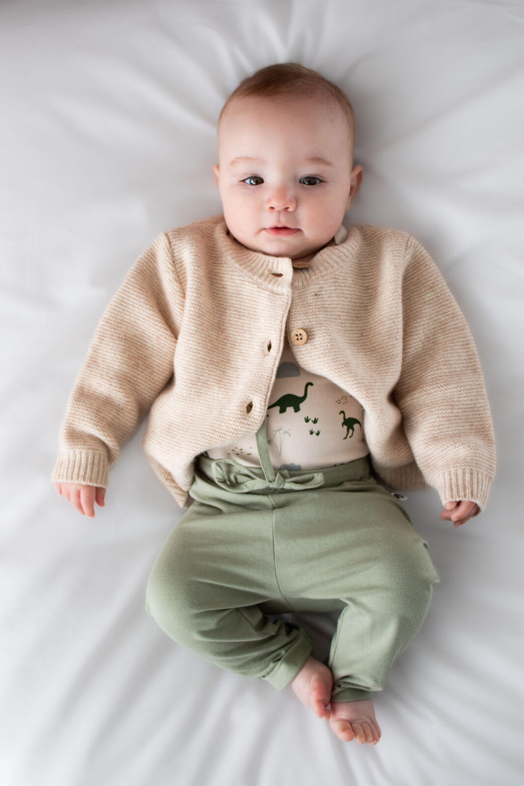 Burrow & Be 100% Wool Cardigan - Ecru