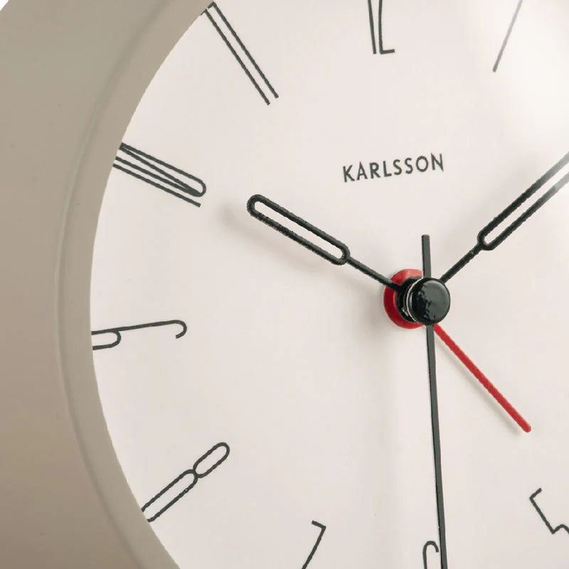 KARLSSON Belle Alarm Clock Grey
