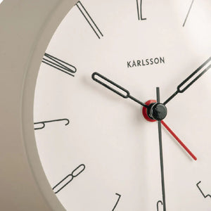 KARLSSON Belle Alarm Clock Grey