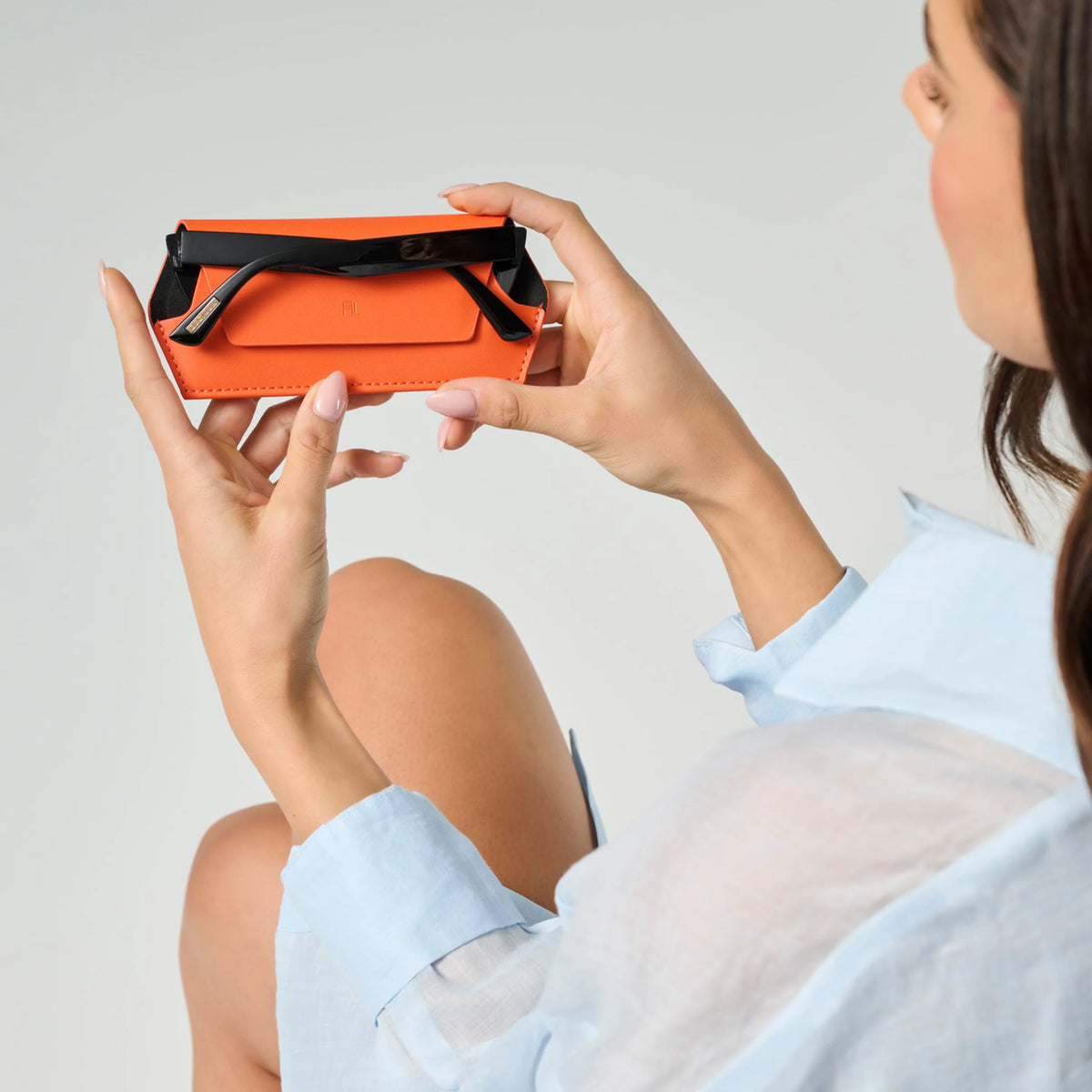 Fox & Leo Glasses Case - Ginger orange