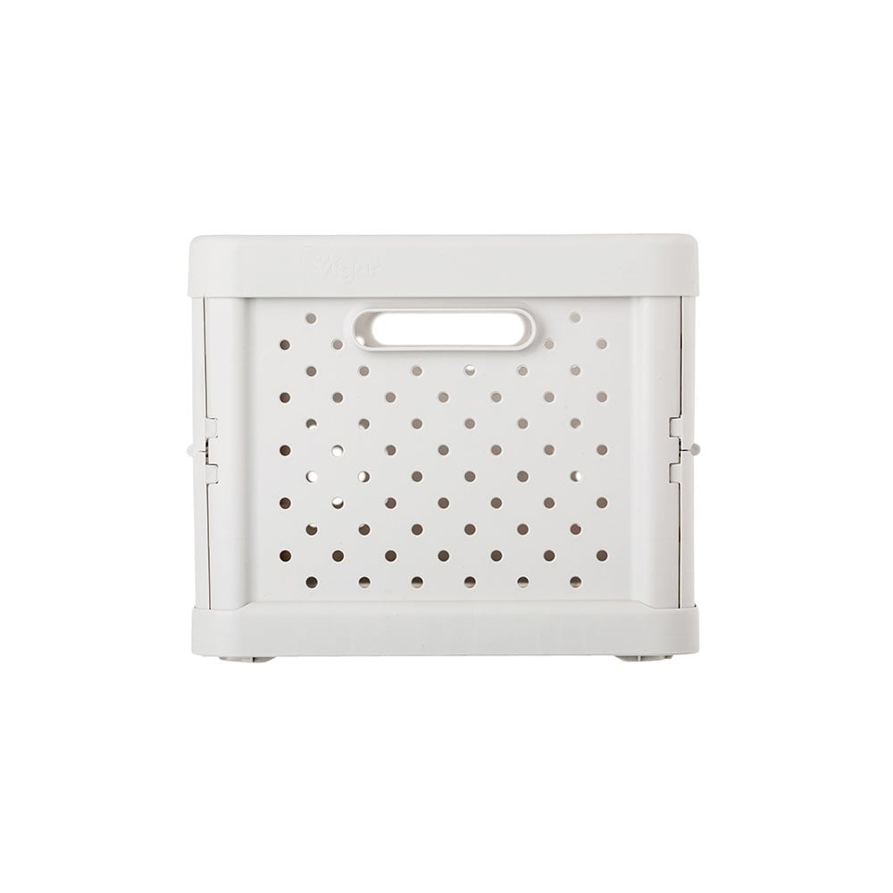Compact Folding Crate - Sand White