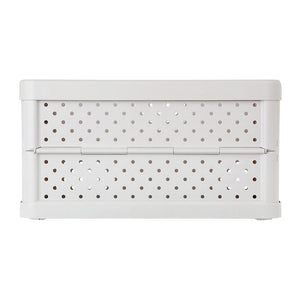 Compact Folding Crate - Sand White