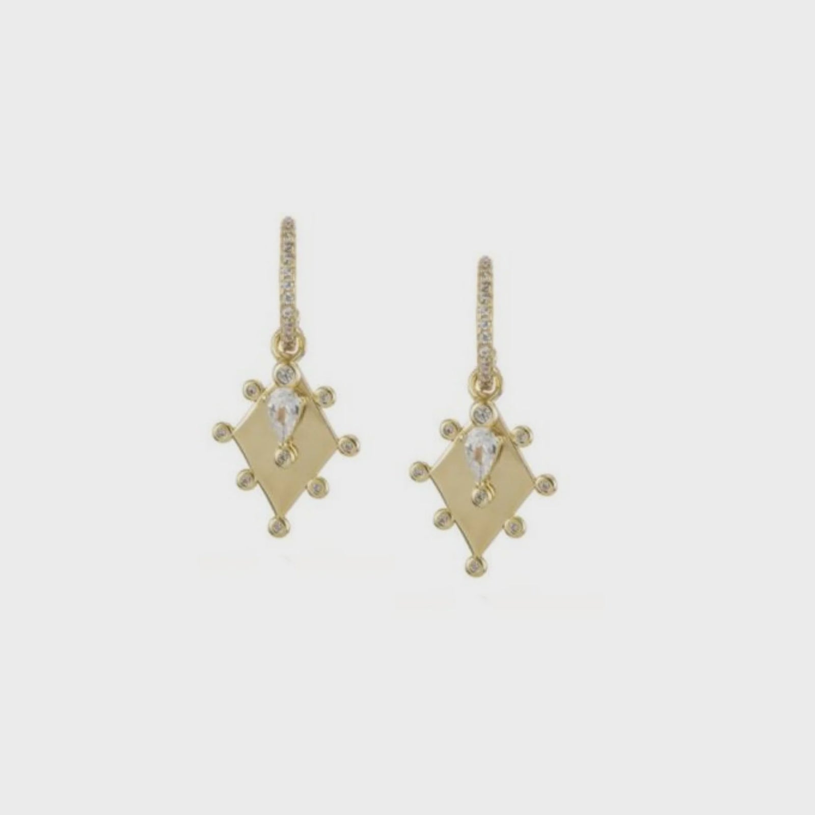 Lindi Kingi Into the Light - Goddess Earrings - Gold