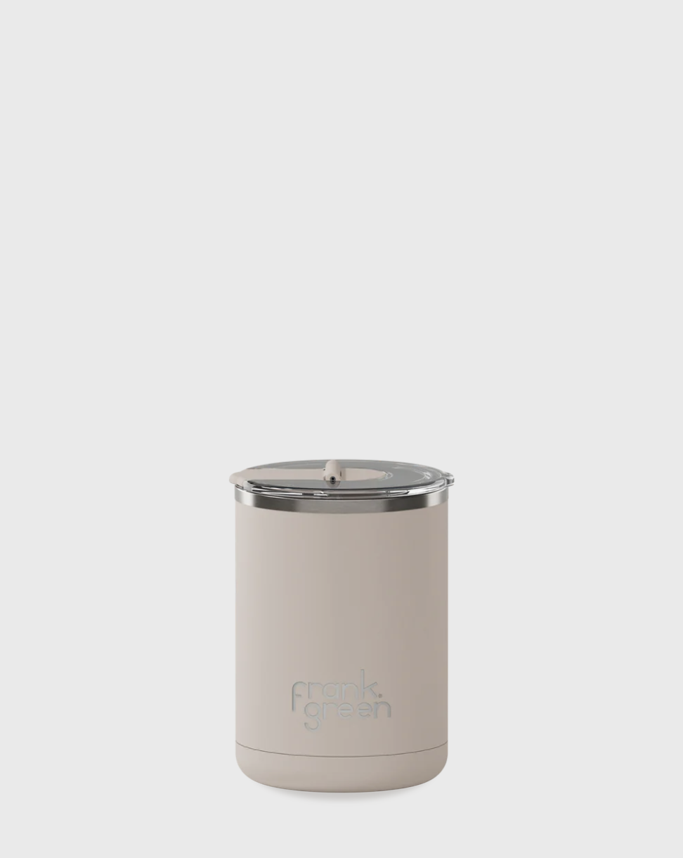 Frank Green 12oz Ceramic Coffee Cup with Hinged Lid - Moon Dust