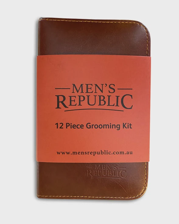 Men's Republic - Men's Grooming Kit - 12 Pieces in Zipper Bag