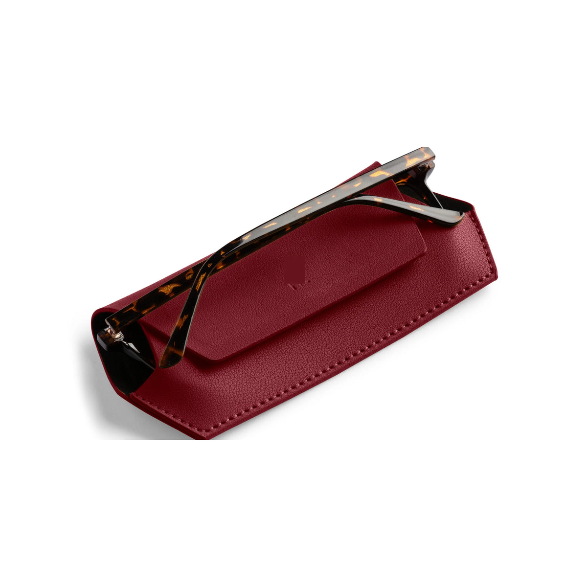 Fox and Leo glasses case - Burgundy Red