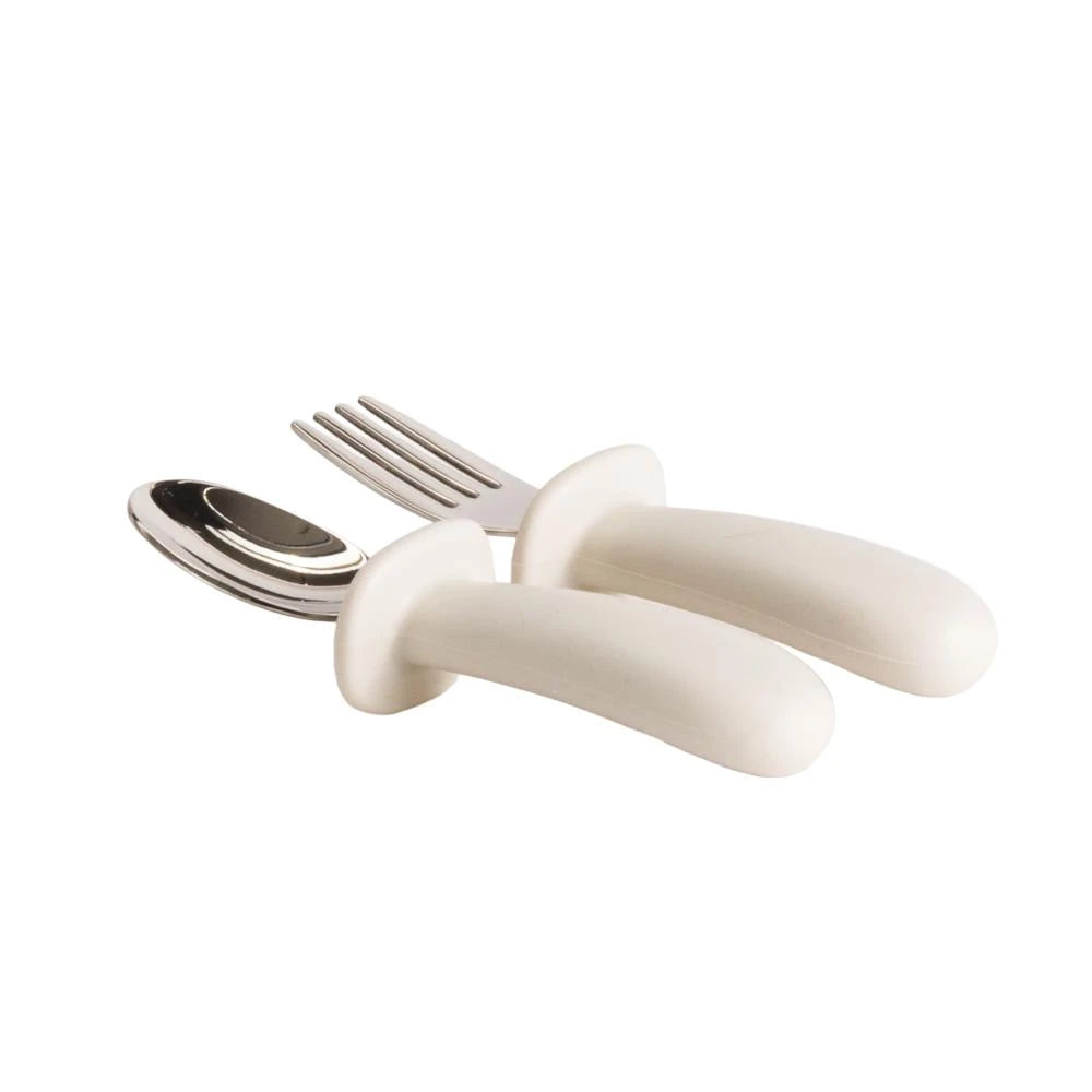 Nestling Baby Cutlery Set - Oat
