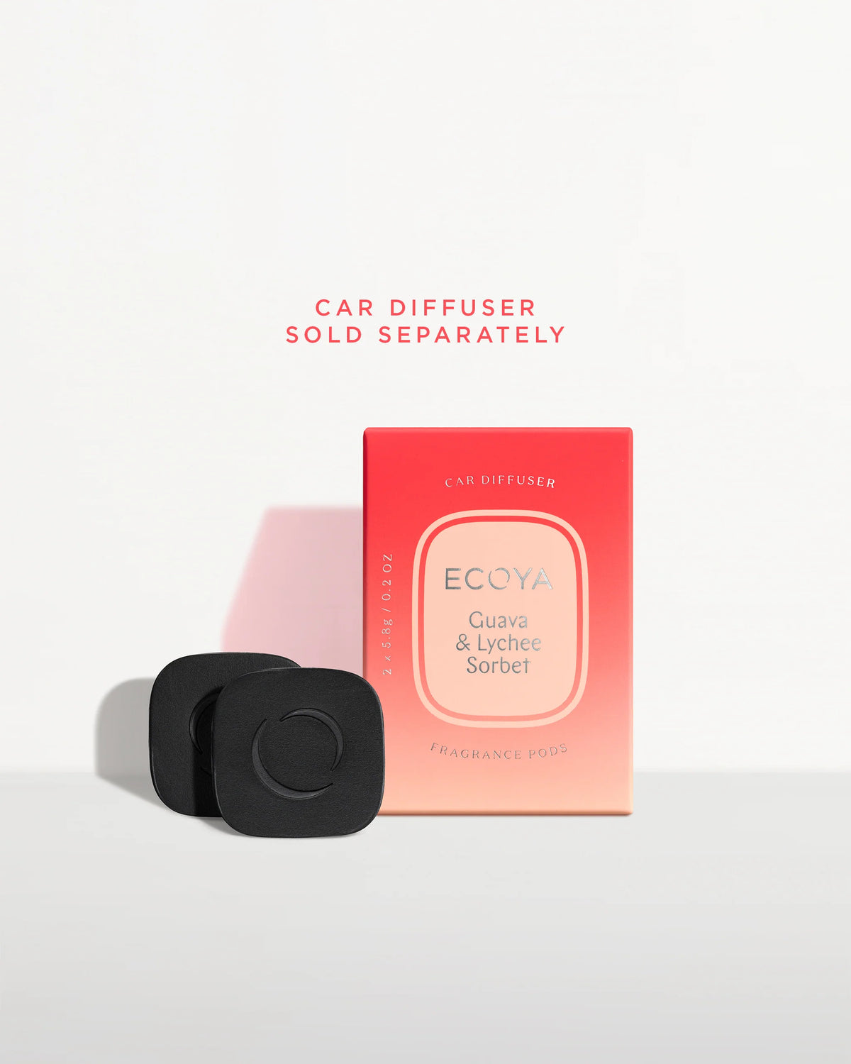 Ecoya Car Diffuser Refill Pods Guava & Lychee Sorbet