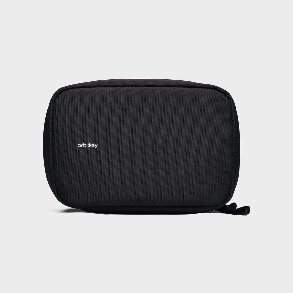 Orbitkey 2-in-1 Toiletry Pouch - Black Two black travel bags with a hook
