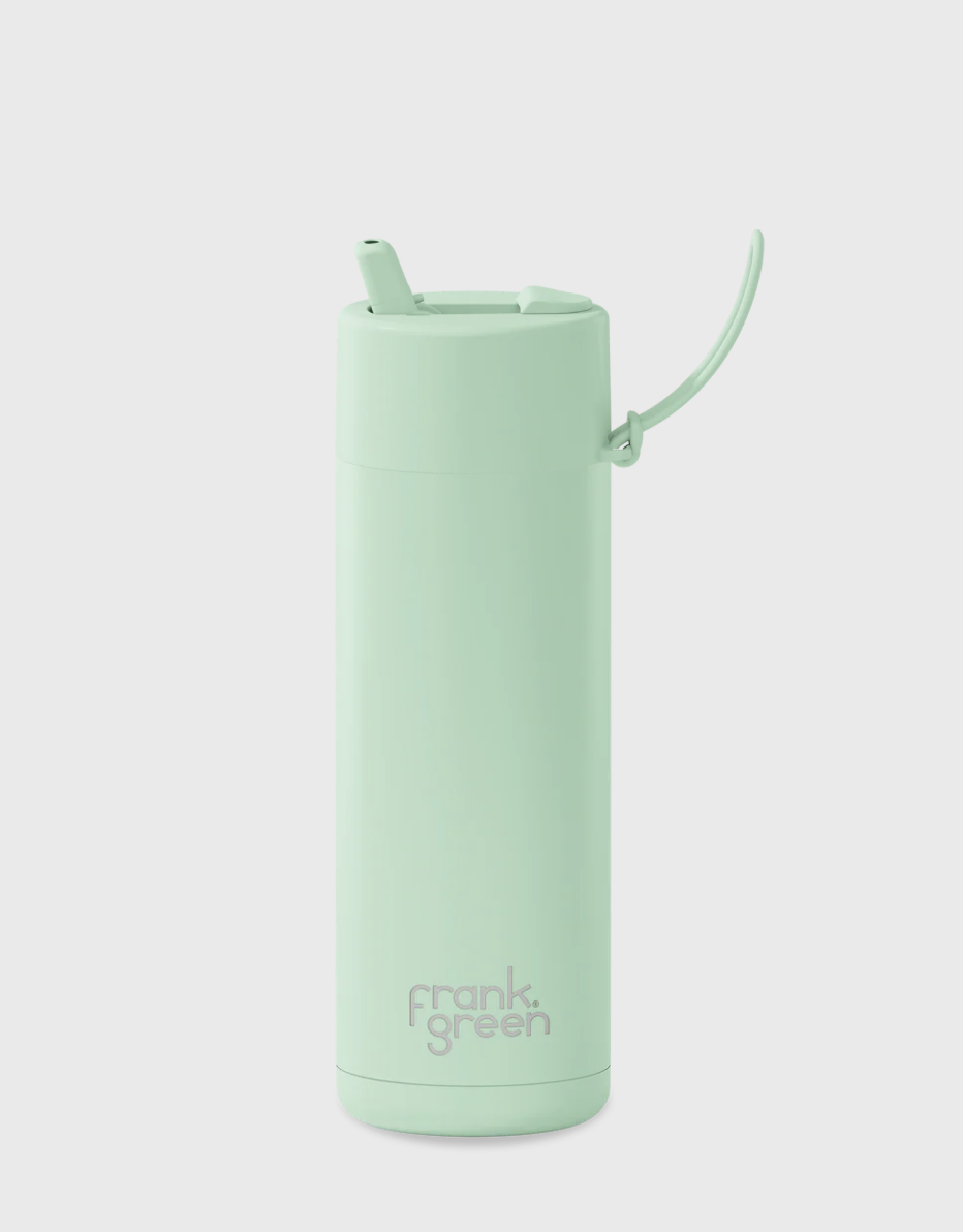 Frank Green 20oz Ceramic Reusable Bottle with Flip Straw Lid - Mint Gelato