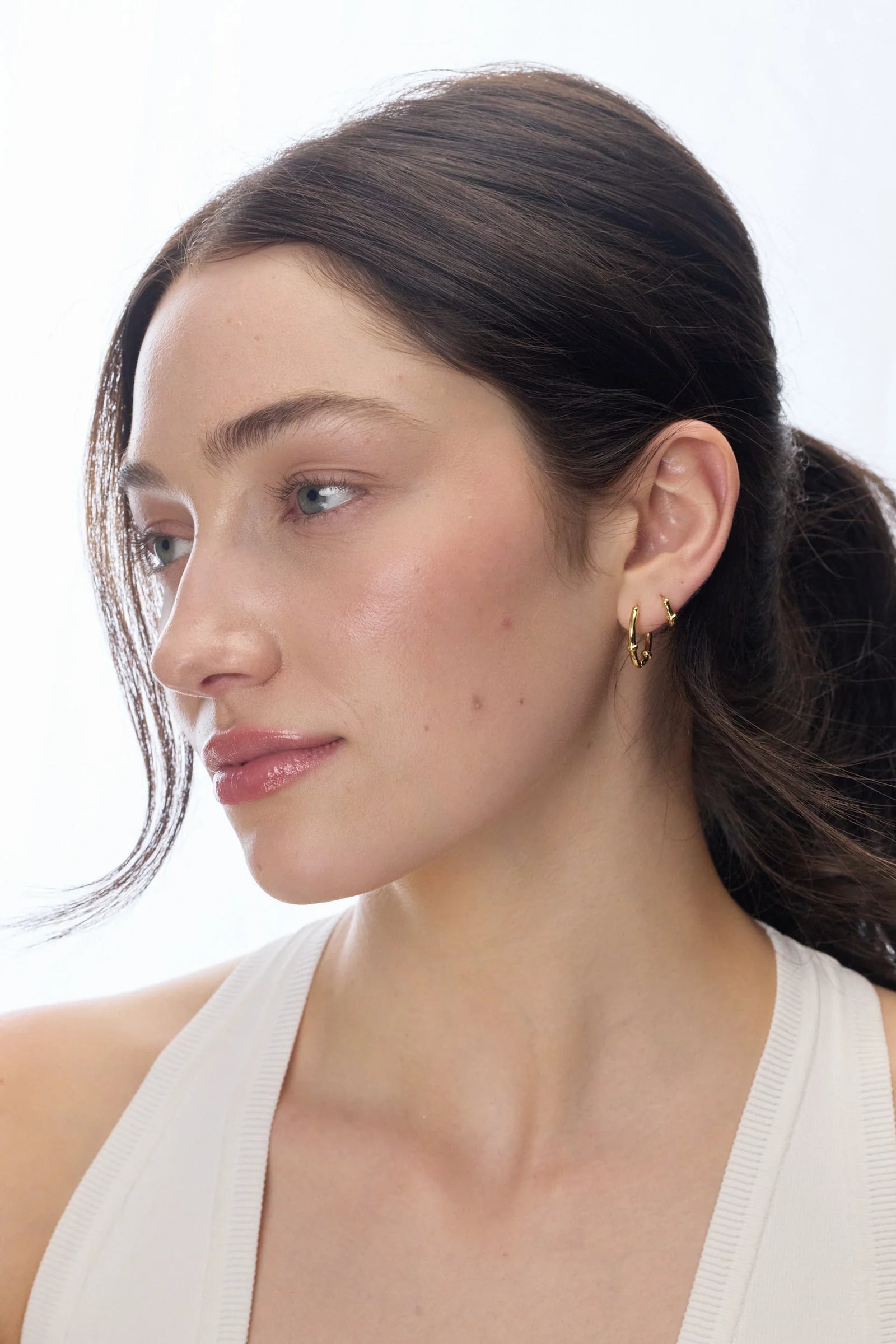 ZAFINO Tessa Gold hoop earrings