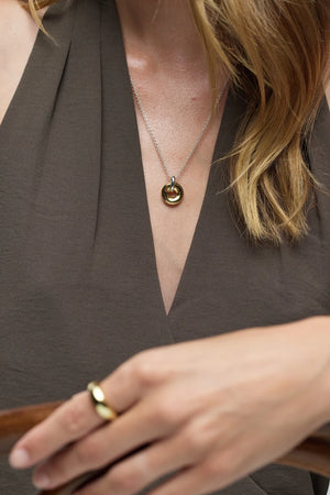 ZAFINO Astrid Necklace - Gold / Silver 7877 Necklace with a gold and silver pendant