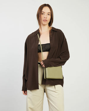 Saben Tilly's Big Sis Crossbody - Eucalyptus Green Leather Bag