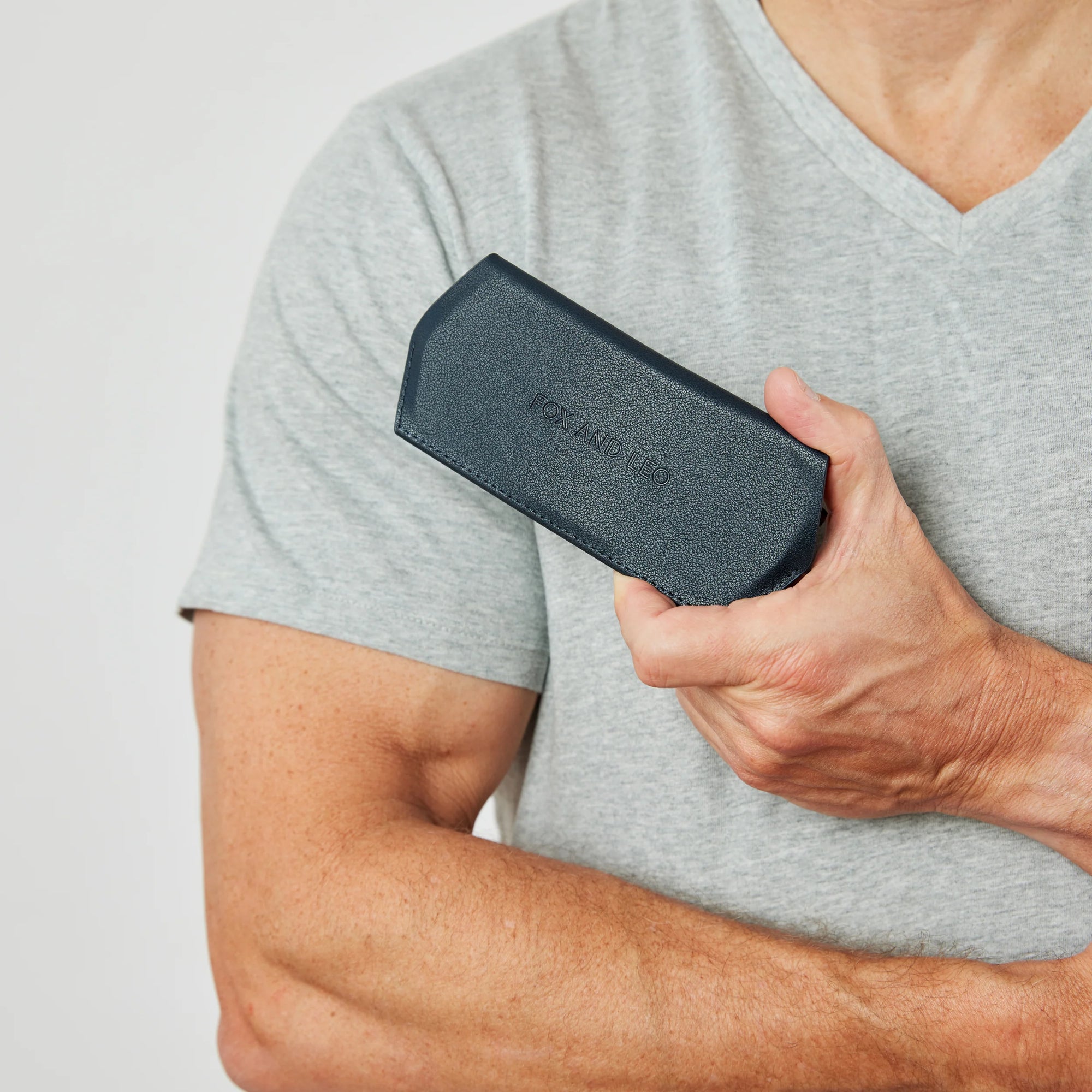 Fox and Leo glasses case - Navy