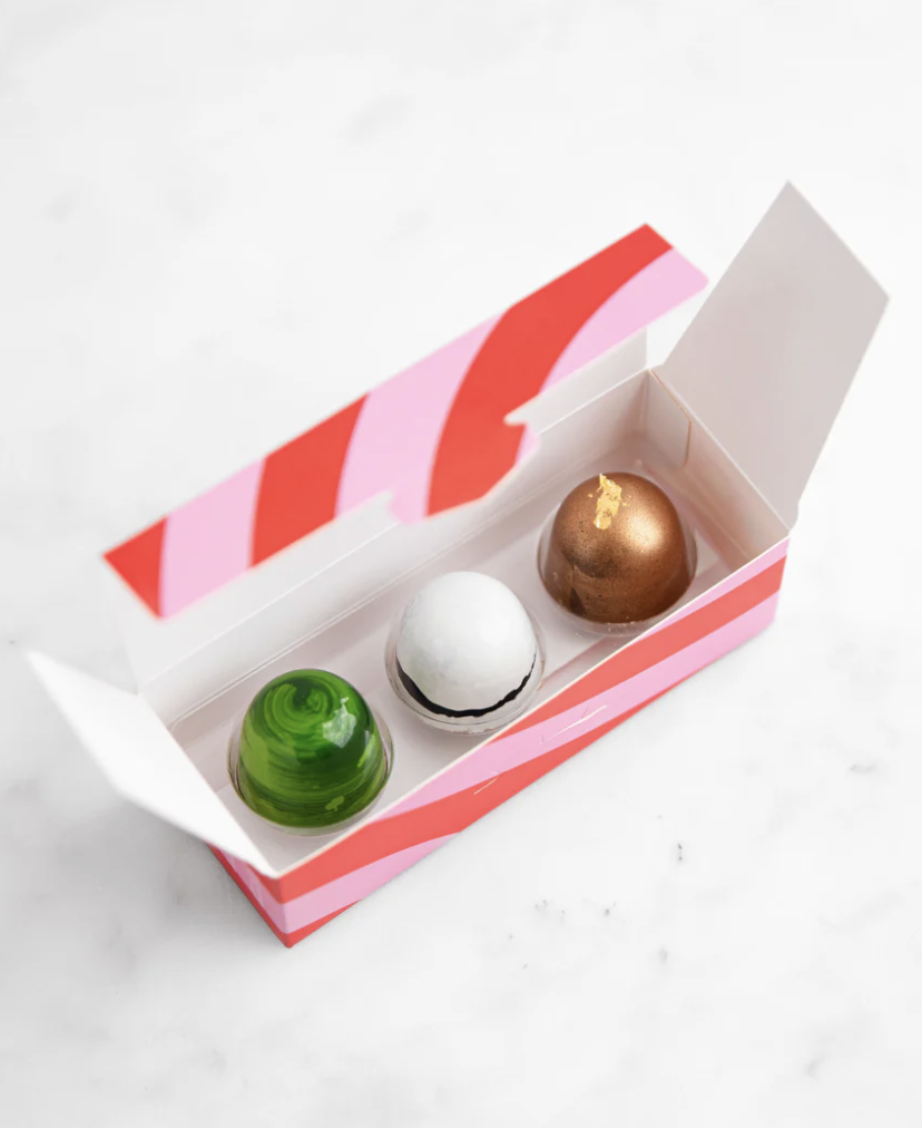 House of Chocolate 3 Piece Christmas Chocolate Bonbon Box
