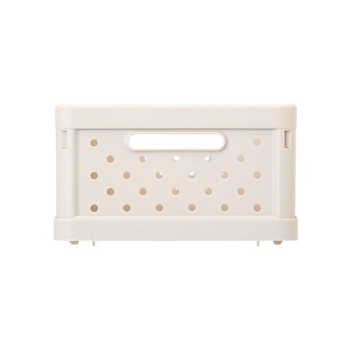 Compact Folding Crate - Sand White