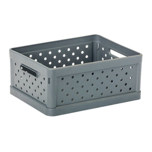 Compact Folding Crate - Charcoal Black