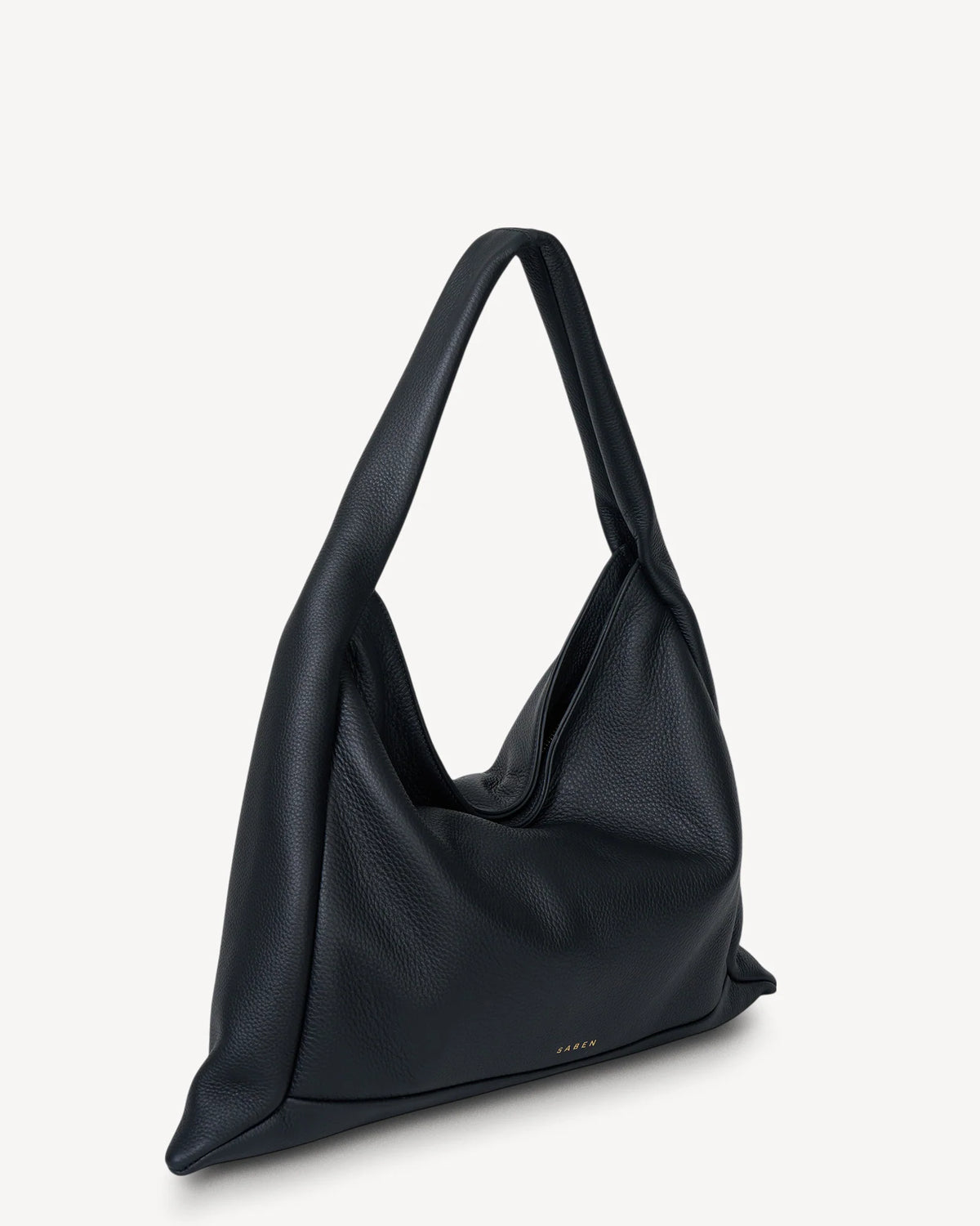 Saben Haze Shoulder Bag - Black Luxe Leather