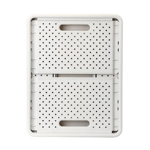 Compact Folding Crate - Sand White
