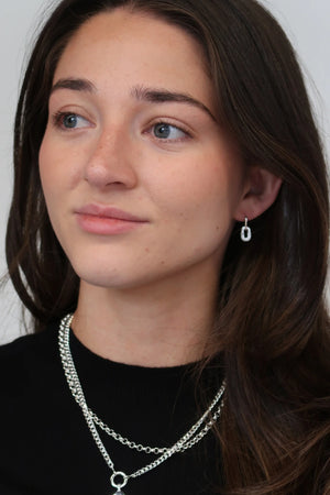 Zafino Australia Kaia Crystal Earrings Silver