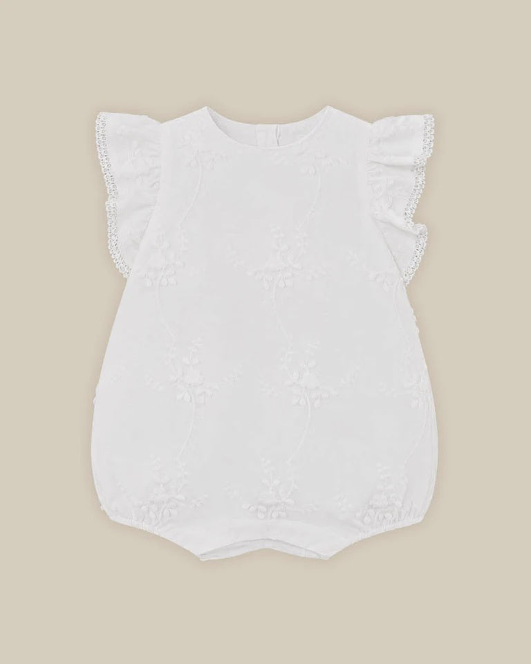 3D FLORAL EMB. ROMPER