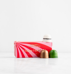 House of Chocolate 3 Piece Christmas Chocolate Bonbon Box