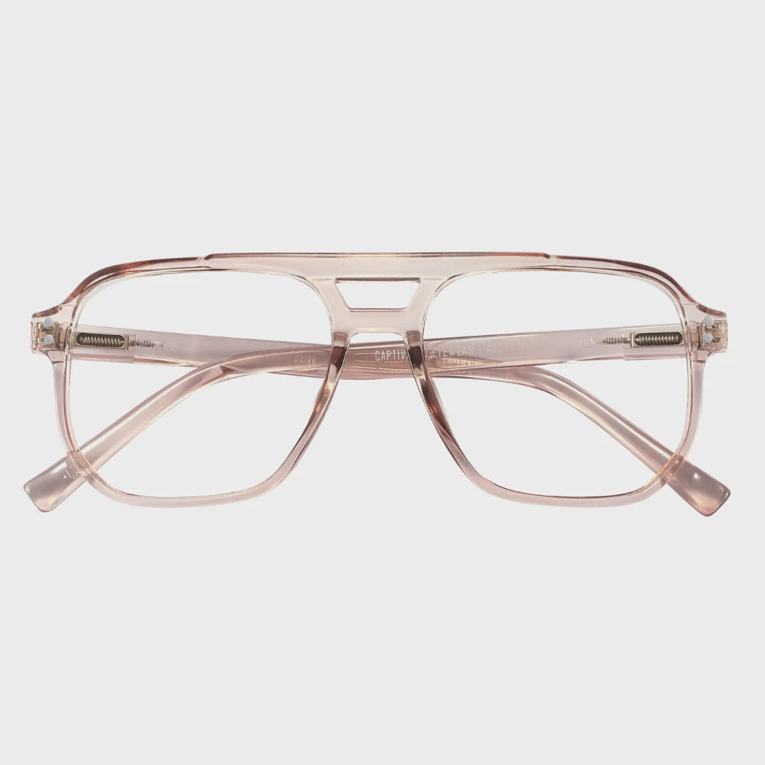 Captivated Eyewear Anti-Blue Reading Glasses - Jordan Beige