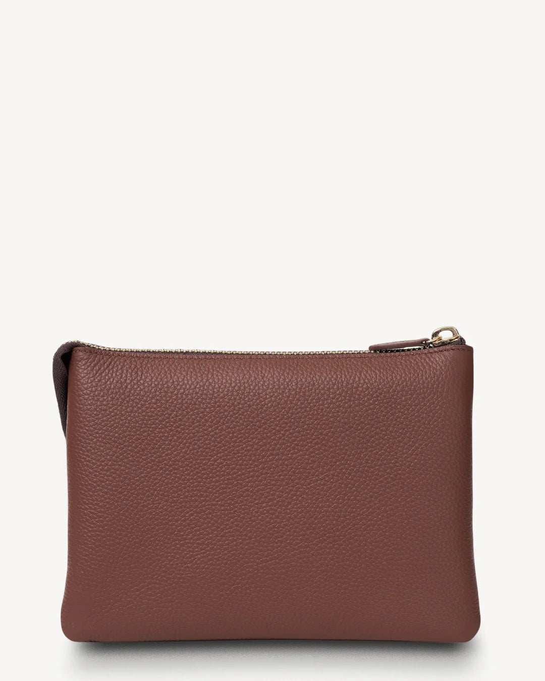 SABEN Tilly's Big Sis Crossbody - Umber Brown leather clutch bag
