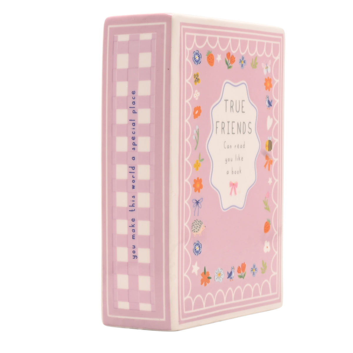 Nibble Distributors Love Life book vase - Friends