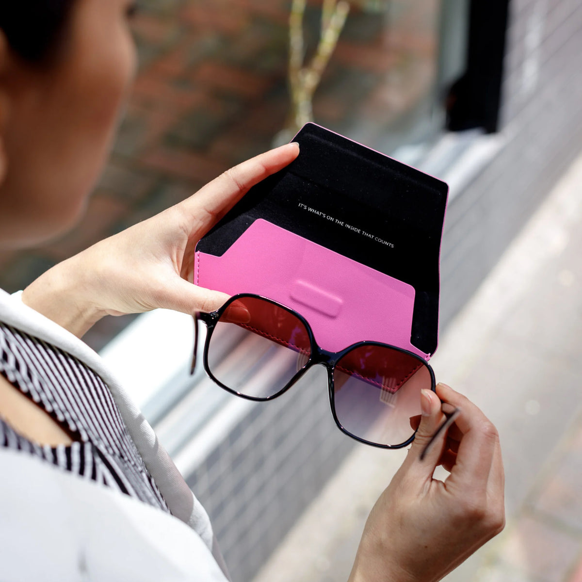 Fox and Leo glasses case - Foxy Lady Pink