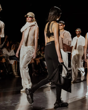 Saben Haze Shoulder Bag - Black Luxe Leather