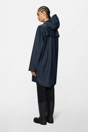 Rains Long Jacket - Navy