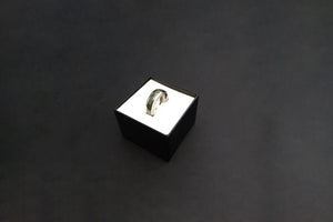 Tungsten Carbide and Pounamu Ring 8mm