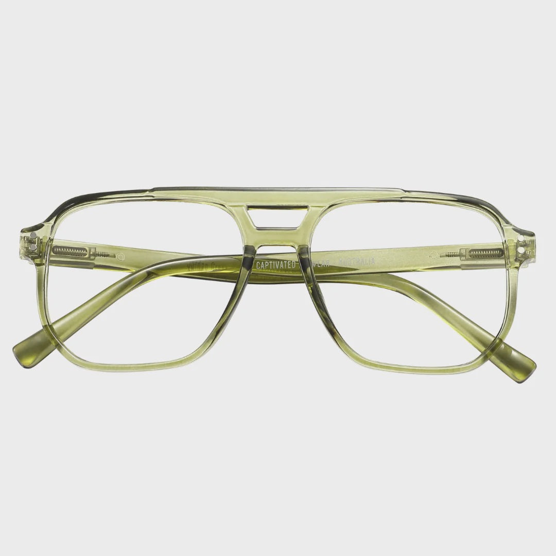 Captivated Eyewear Anti-Blue Reading Glasses - Jordan Green