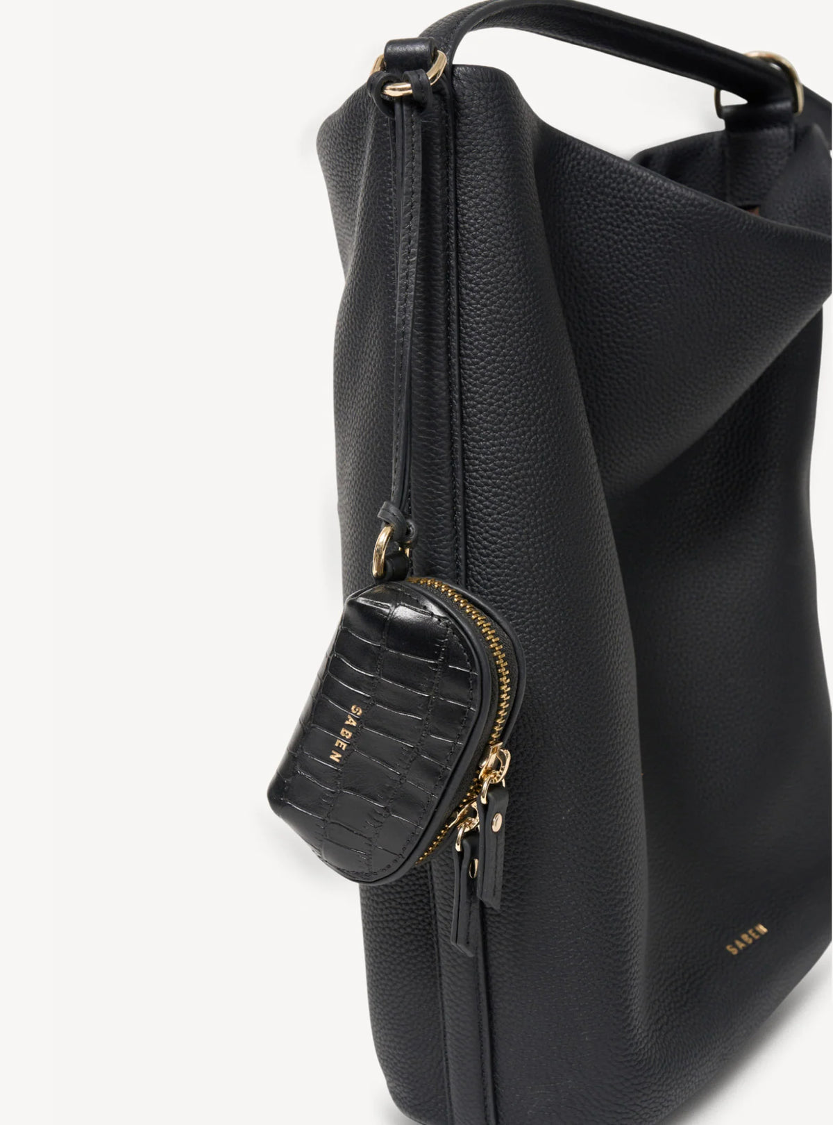 SABEN Tarin Airpod Pouch - Black Croc