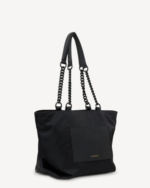 Saben Bag Paris Tote Black Recycled Nylon AW25