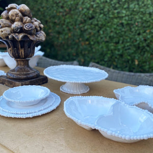 Melamine Pearl Double Serving Bowl - Le Forge