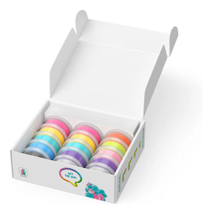 Hey Clay Rainbow Unicorns 15 Cans playset with clay containers and tools