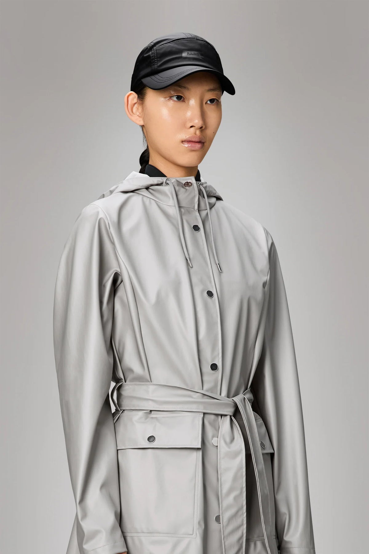 Rains 5 Panel Cap W1 - Black