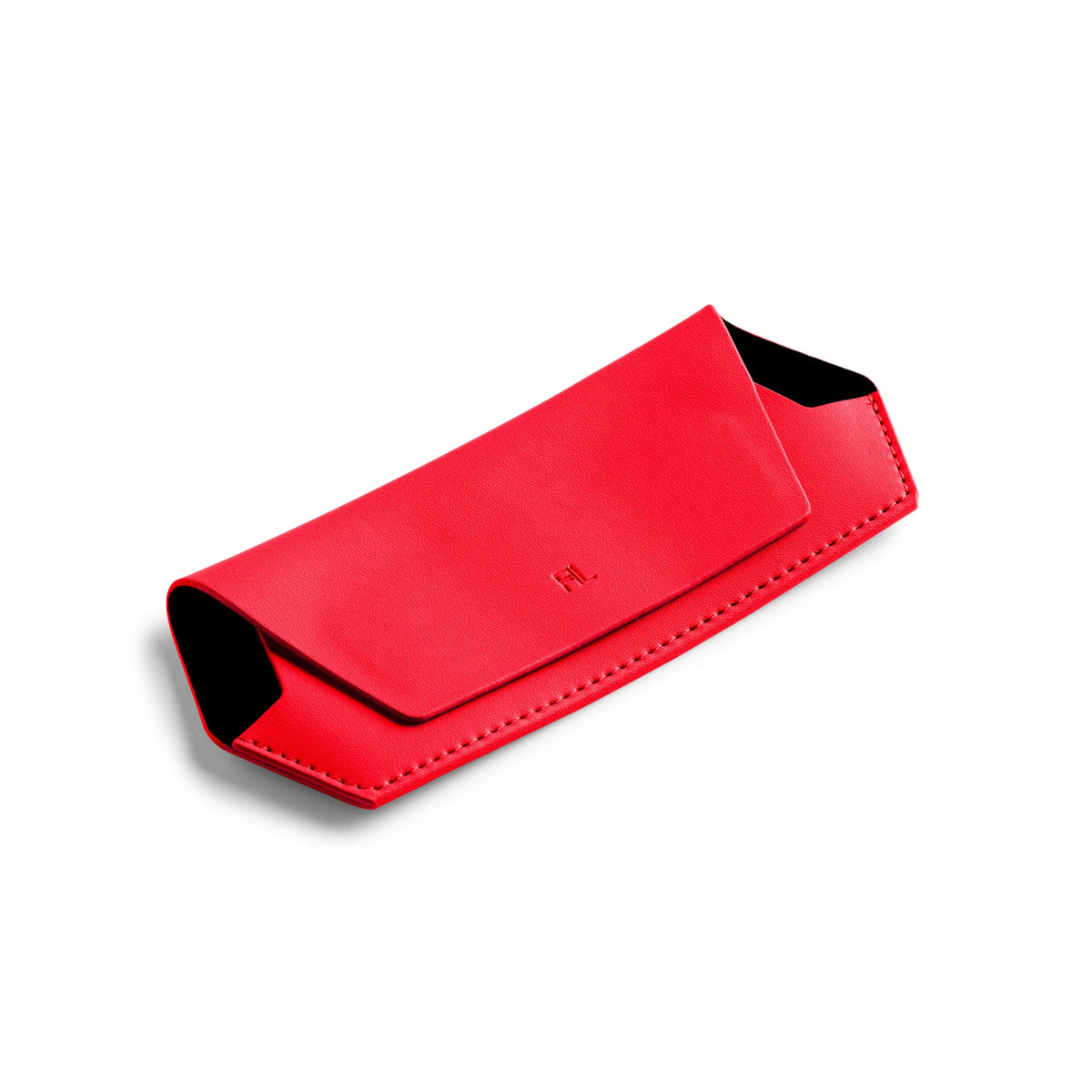 Fox & Leo Glasses Case Poppy Red Leather